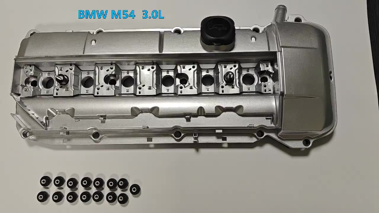 Aluminum Valve Cover W/ Gasket For 9802 Bmws M54 E39 525i 528i E46