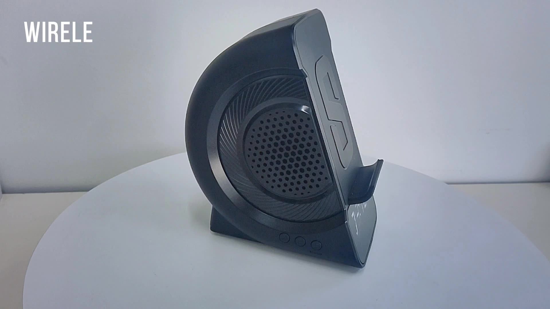 3 In 1 Wireless Charging Speaker For Phone Earphone Office Desk Speaker