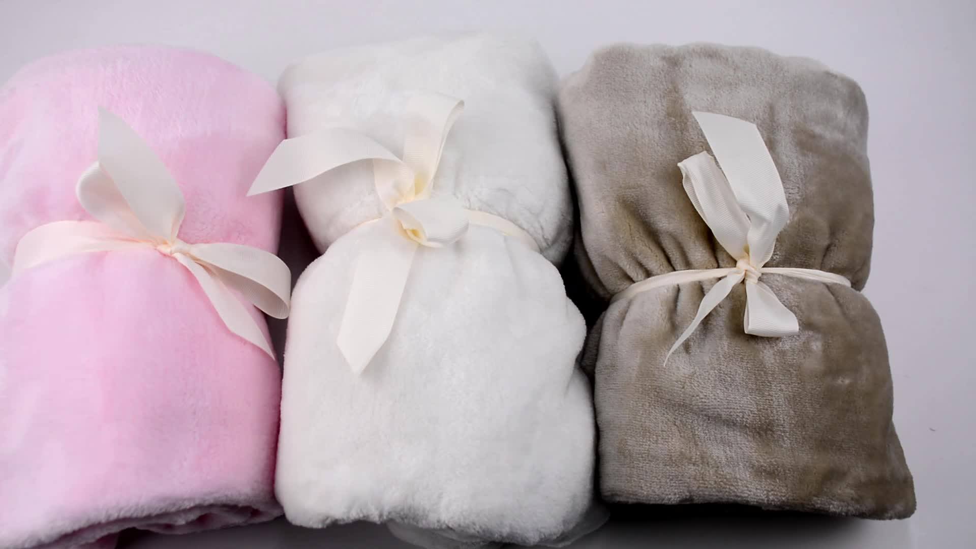 Infant Plush Fleece Knit Swaddles Wrap Baby Blanket For Winter Airplane Quality Coral Fleece