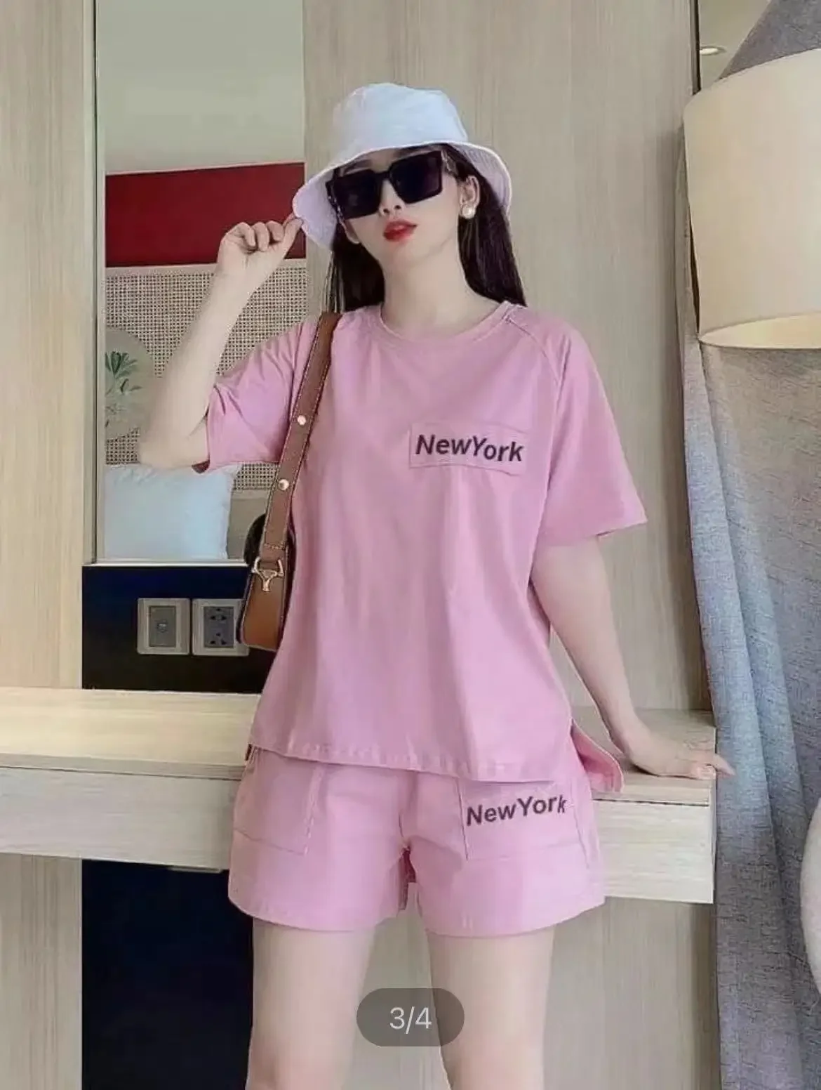 Cross-border fashion short-sleeve set for women  summer new letter print loose casual two-piece set foreign trade wholesale
