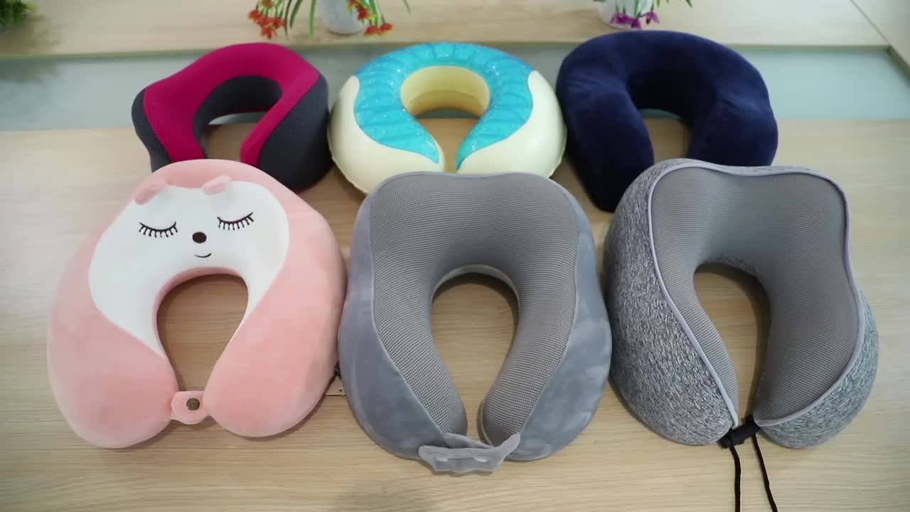 Travel Soft Headrest Nursing Pillow Memory Foam Neck Ushape Pillow