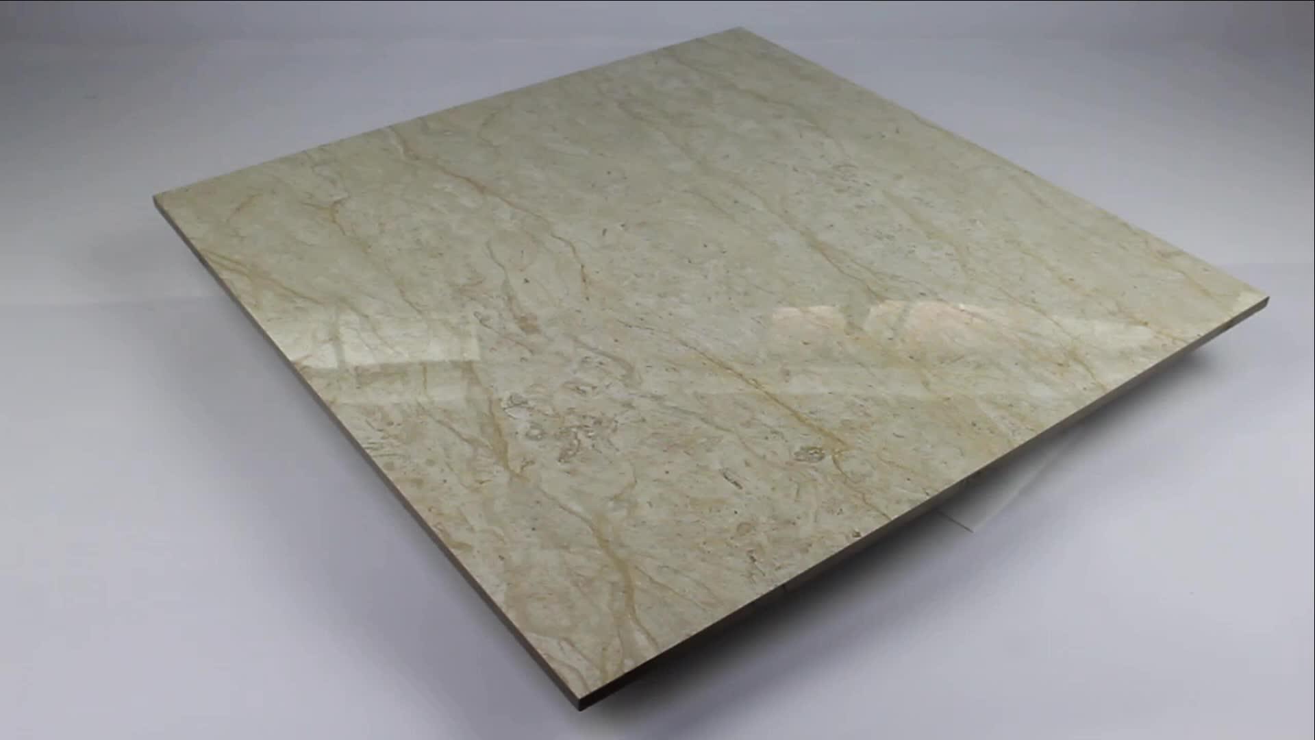 3d Inkjet Printing Full Polished Glazed Porcelain Floor Tiles 60 X 60