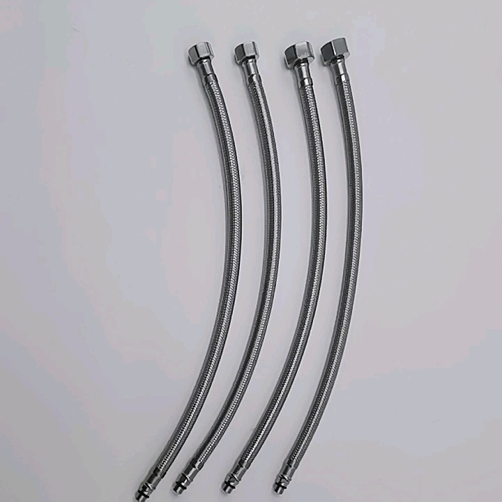 Stainless Steel Flexible Water Hose Pipe For Toilet Pex Braid Metallic