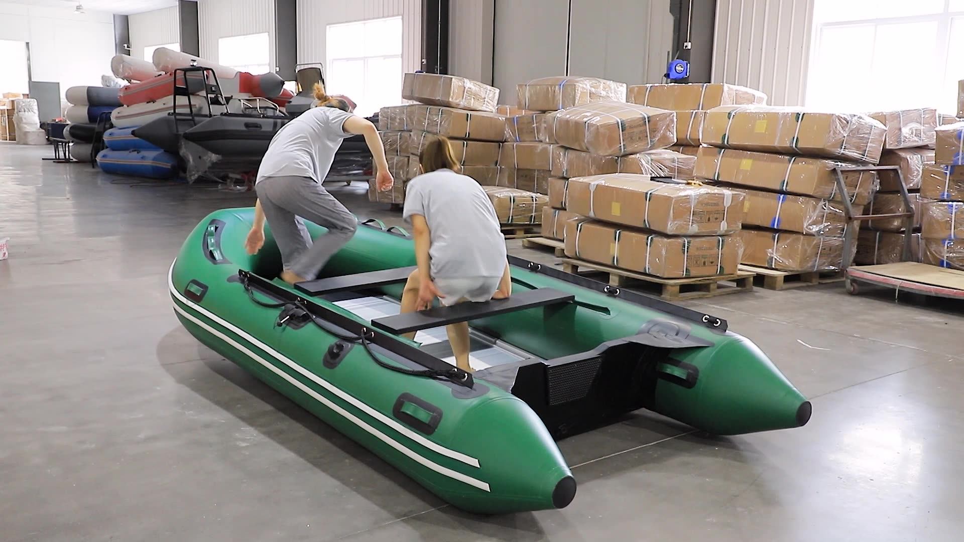 Sailing Pvc Tubes Speed Boat Inflatable Catamaran Hypalon Aluminum Hull