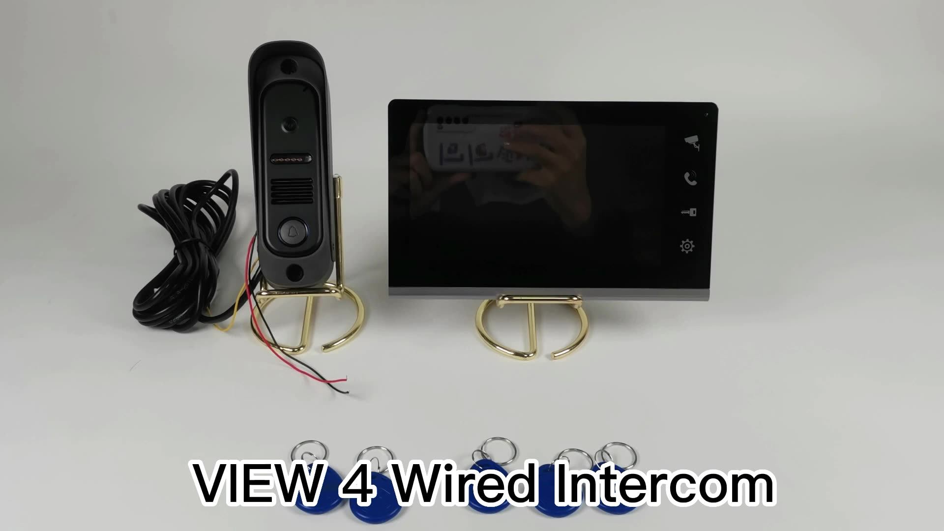 Video Door Phone Wire Intercom Doorbell Home Security Access Control  System Doorbell Camera Video Intercom for Villa