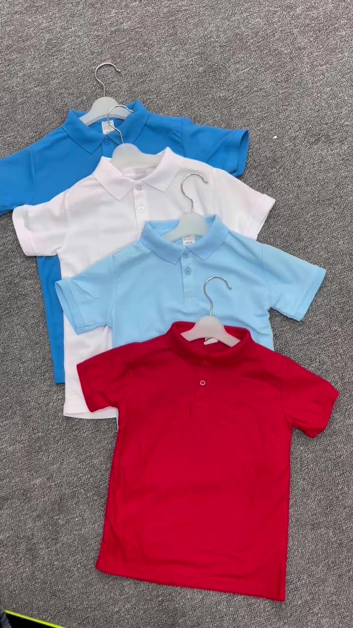 School Badge Custom School Boys And Girls Summer Shirts School Uniforms