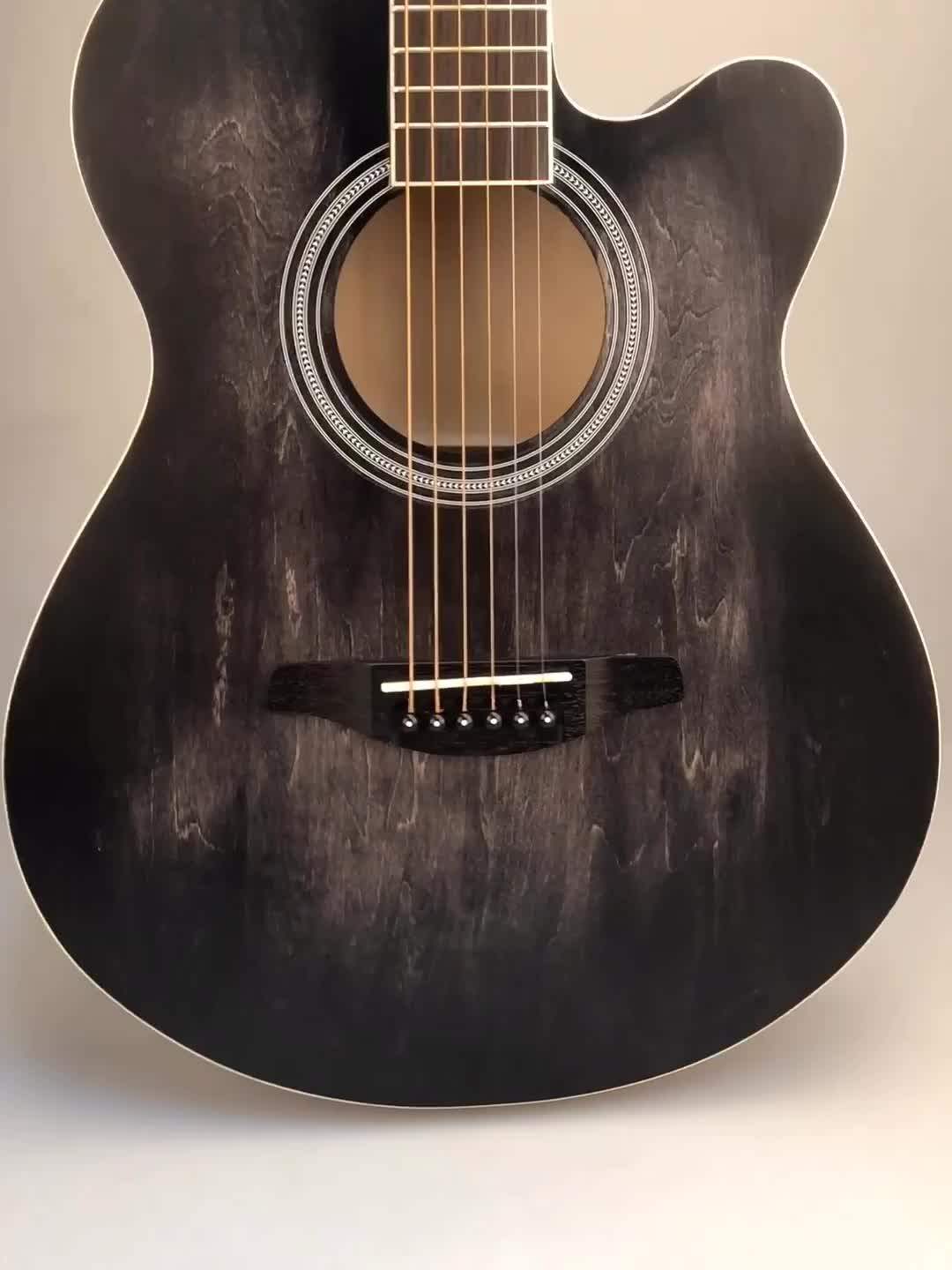 Wholesale New 40" Cutaway Handmade Colorful Guitars Student Acoustic