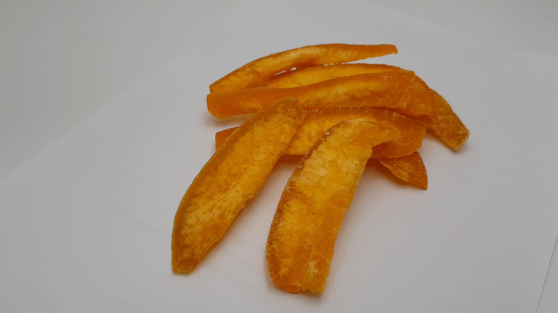 Dried Fruit Dehydrated Pomelo Peel Slices Orange Color Added From