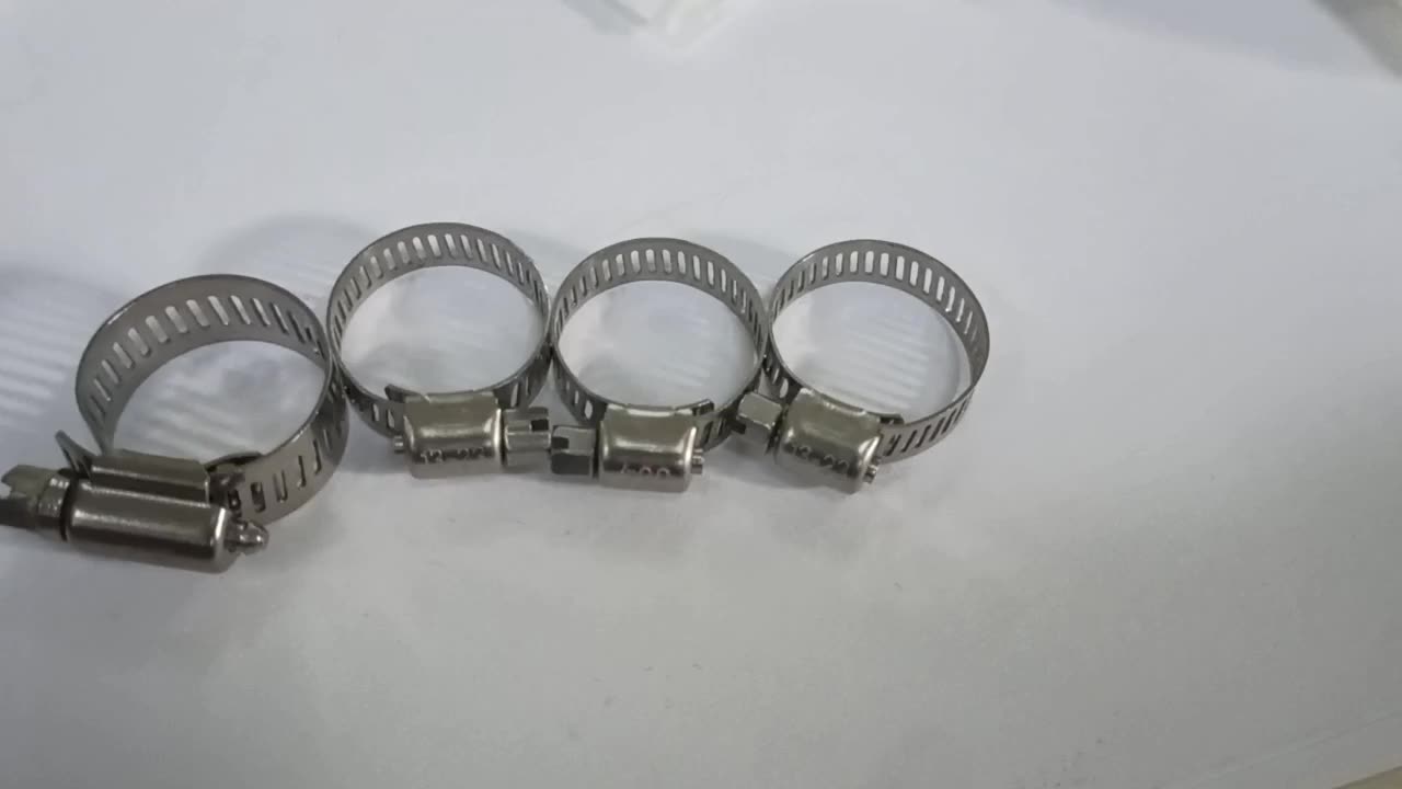 Din3017 Stainless Steel Hose Clamps Mini / Small Hose Clip Quick Lock