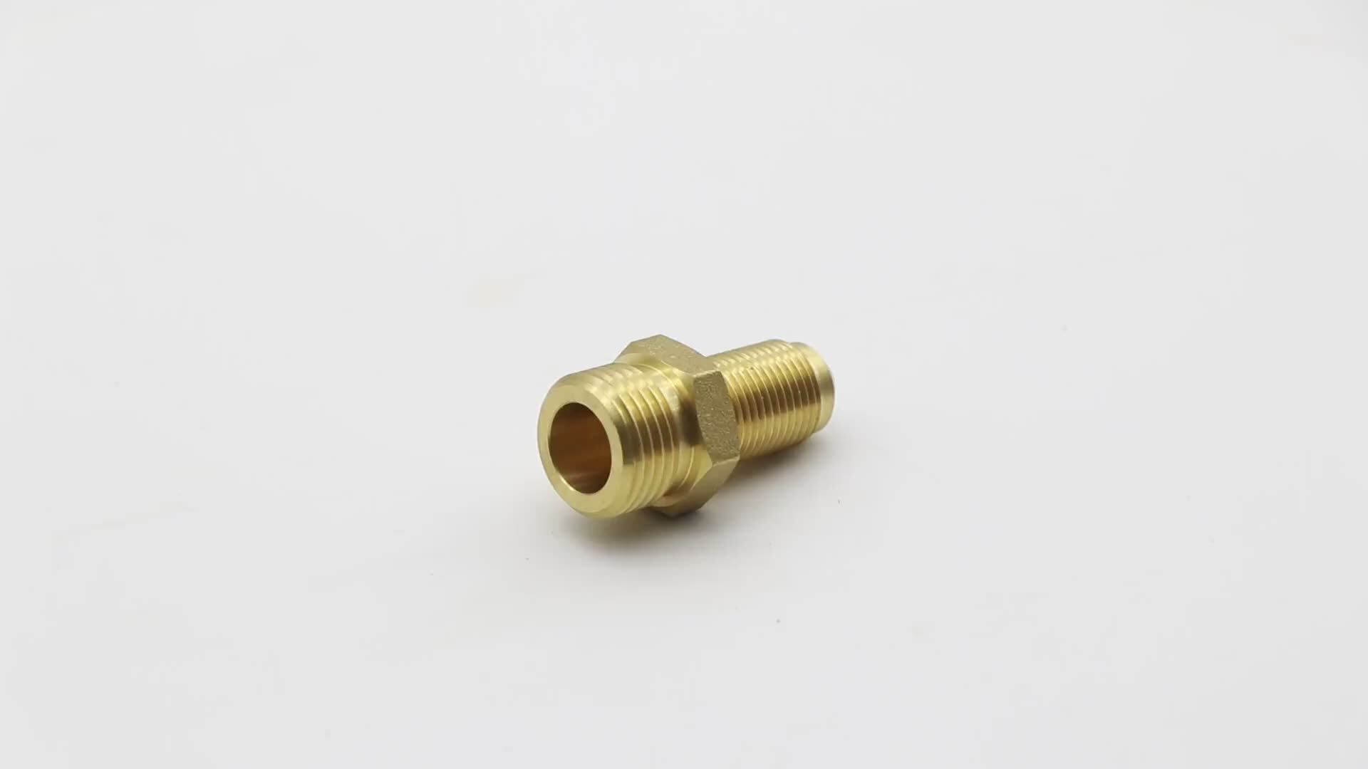 K528 45degree Angle Male Thread Brass Flare Fitting Quick Coupling For