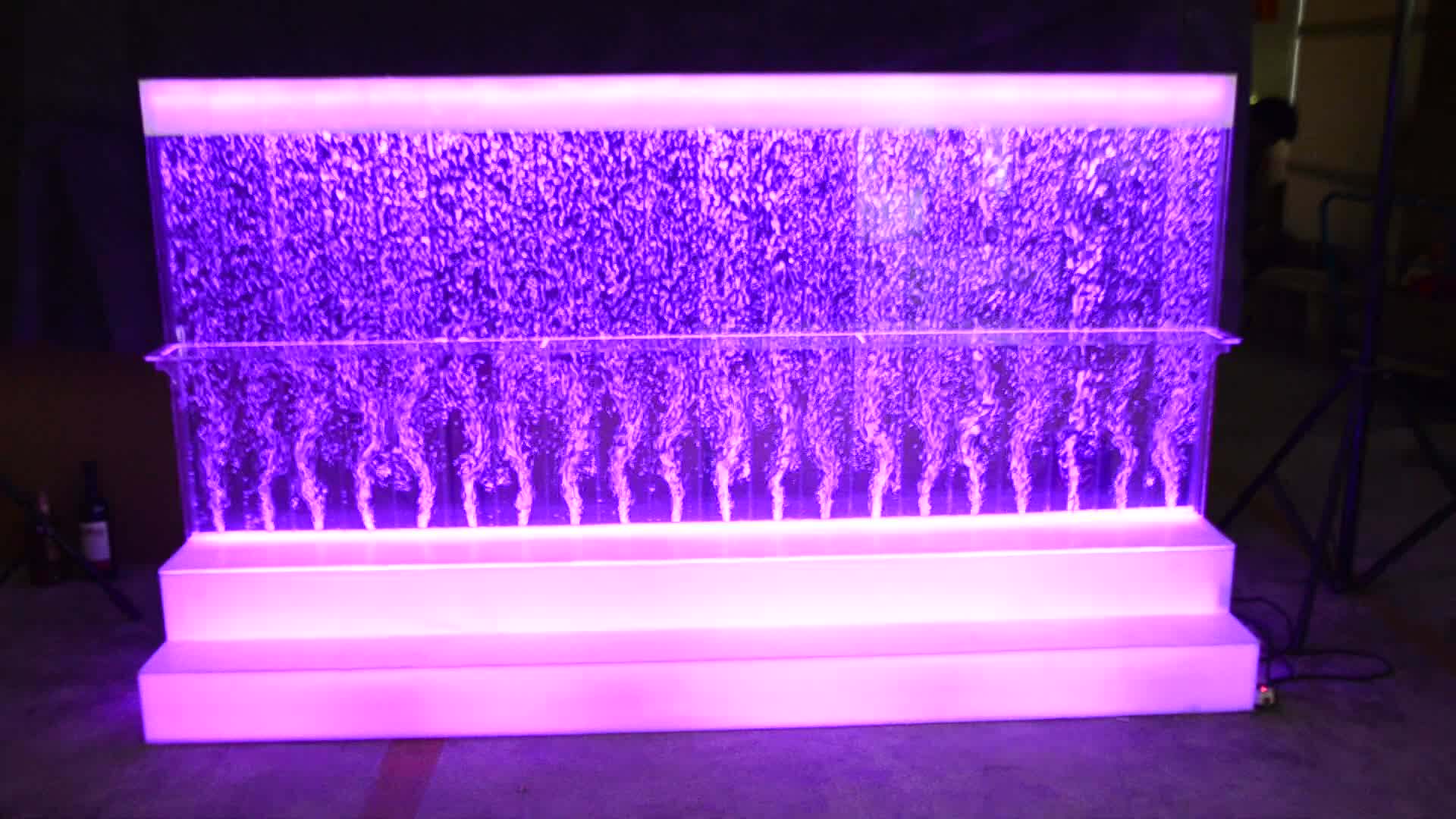Night Club Led Dancing Water Bubble Wall Wine Cabinet Used