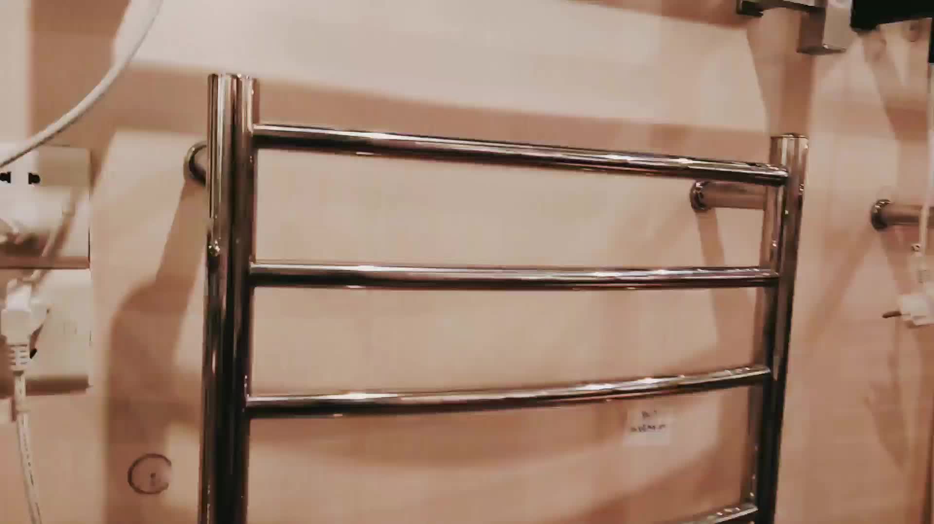 Bathroom Ladder Type Wall Hung Metal Heating Towel Rack Towel Drying