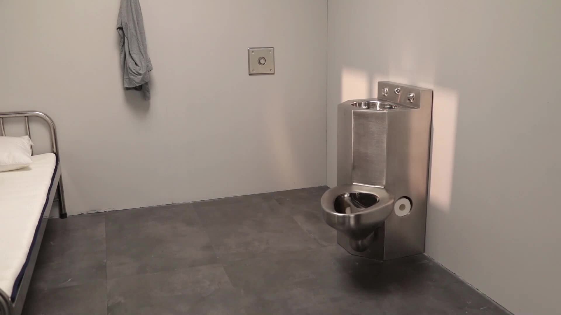 American Style Combination Toilet Stainless Steel Prison Jail Cell