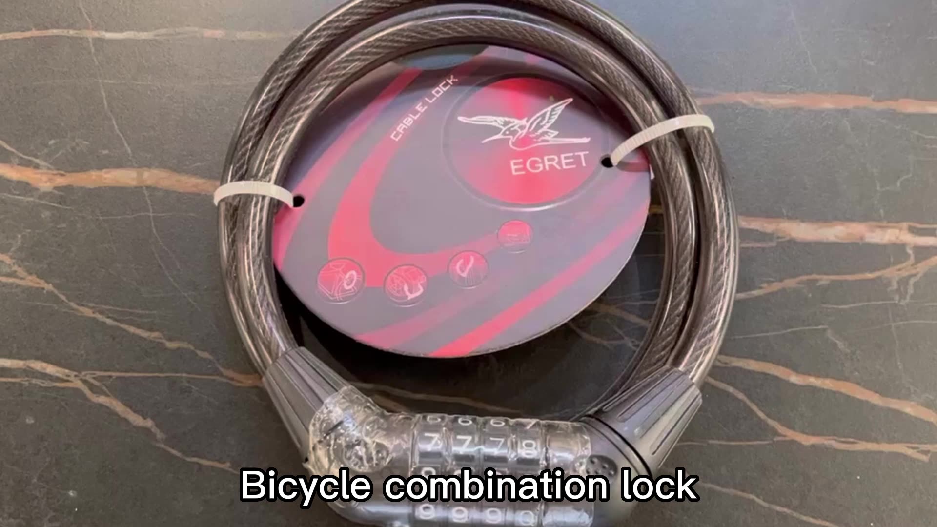 Steel Wire Cable Bike Bicycle Lock Combination Digit Password
