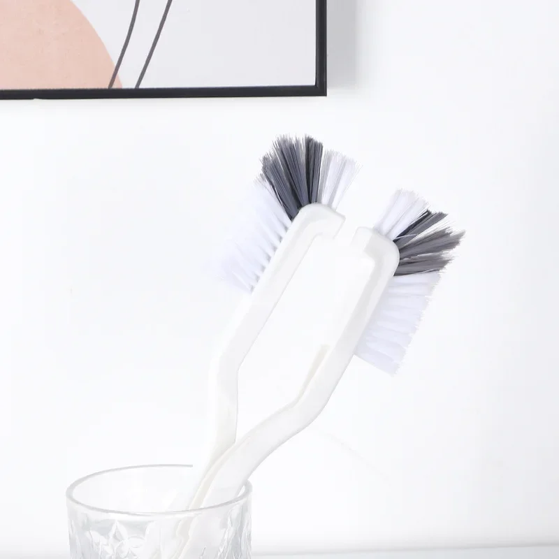 Japanese-style cup brush long handle plastic cleaning brush soybean milk machine brush kitchen juicer wall breaking machine artifact crayfish brush