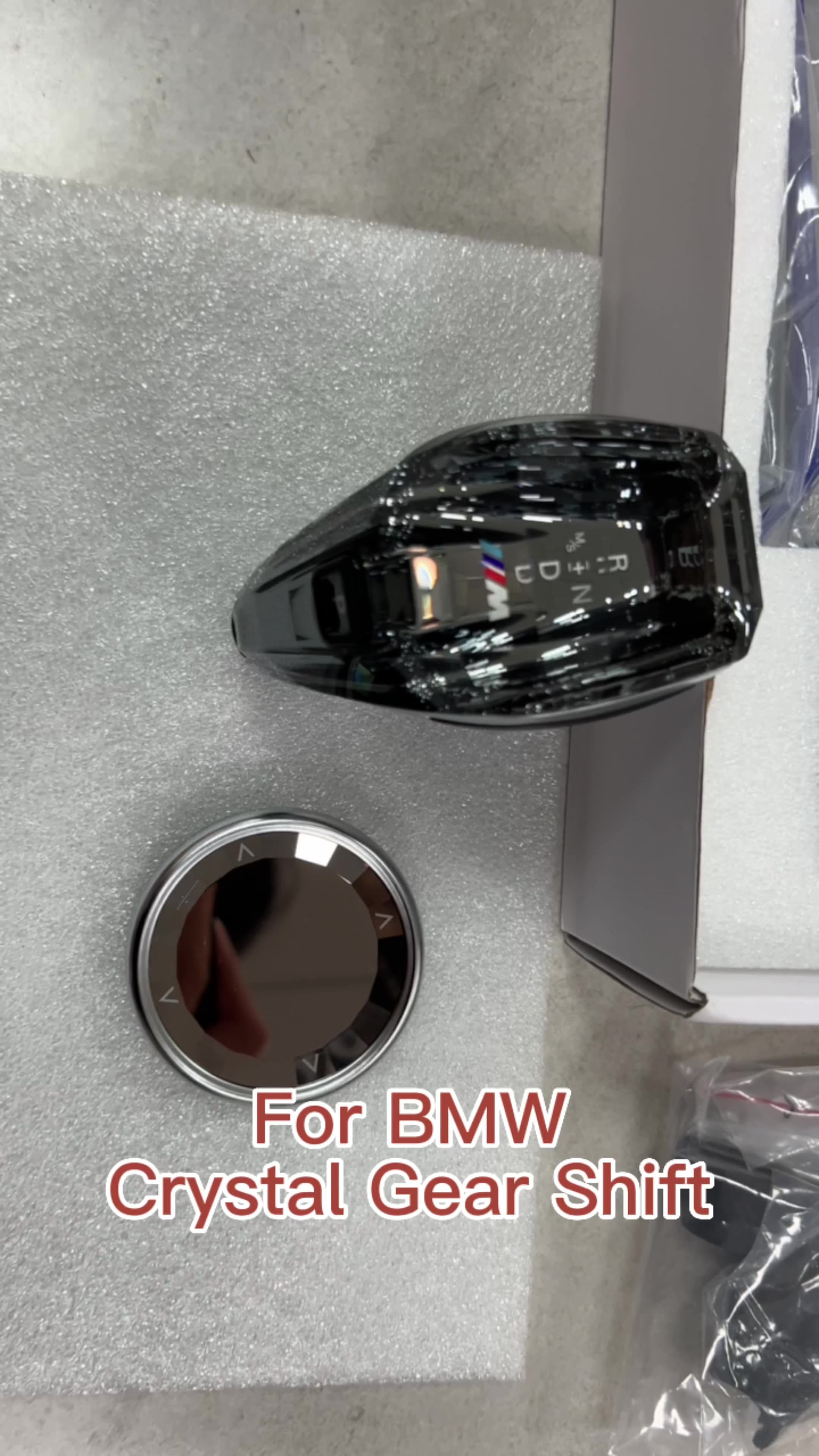 3pack Crystal Gear Shift Knob Shifter Sticker Fits For Bmw X5 F15 2014