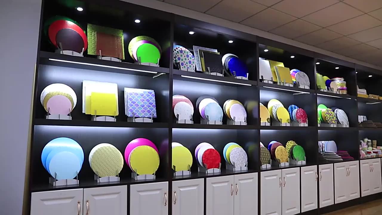 Hot Selling 12" Scalloped Cardboard Cake Base Rounds Cake Drums Mdf