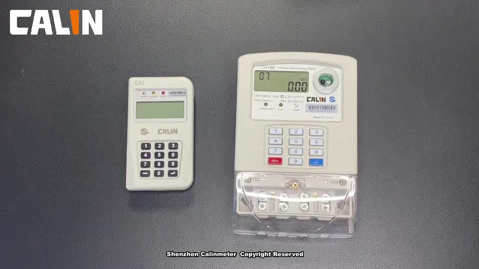Africa Tamper Proof Credit Mode Relay Monophase Sts Prepaid Meter With