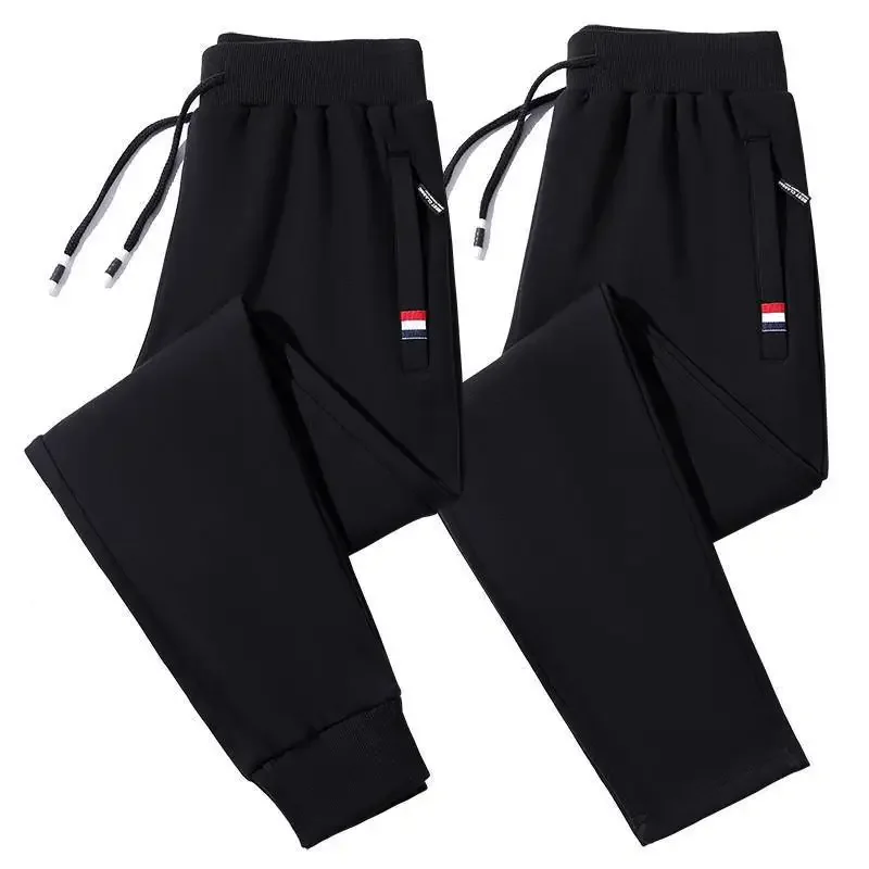 Men's artificial universal trousers with zipper for leisure, anti-theft, oversize