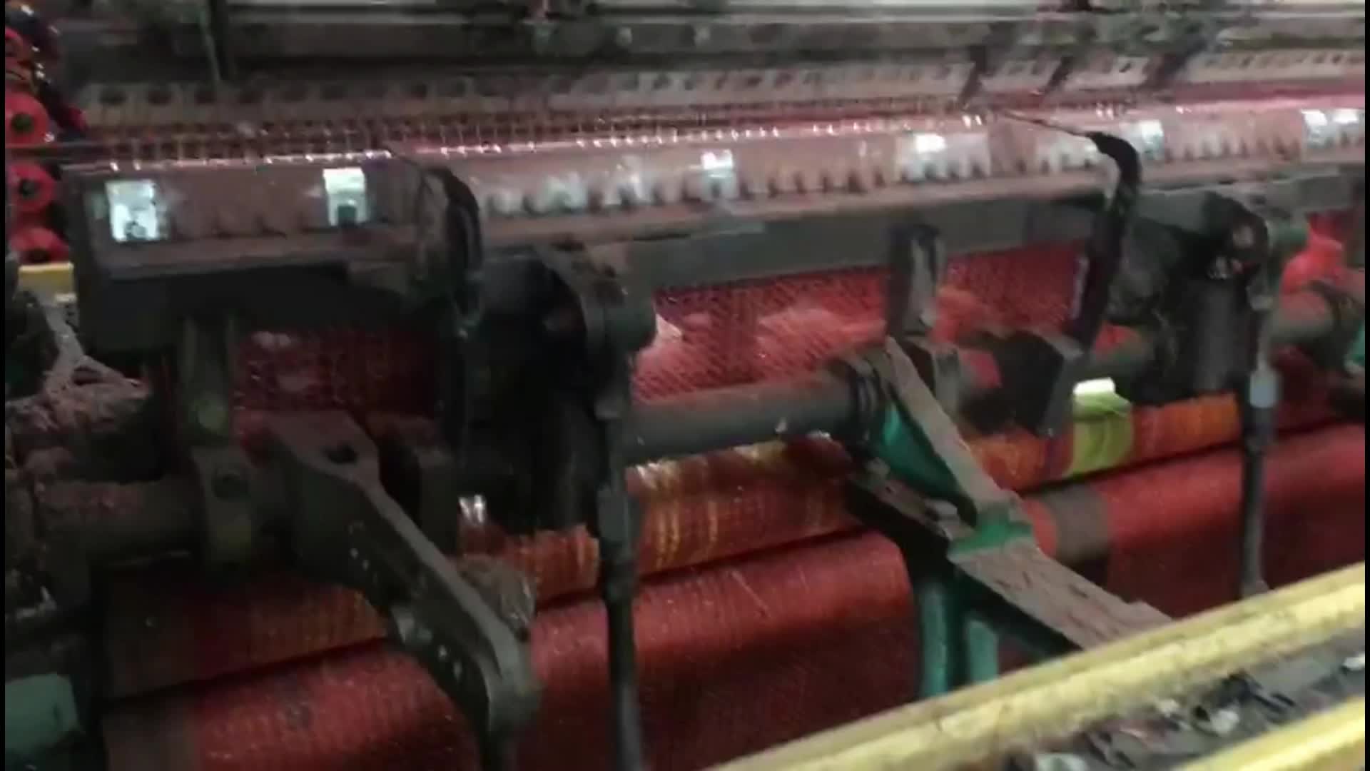Vegetable Mesh Bag Making Machine Double Needle Bar Raschel Warp