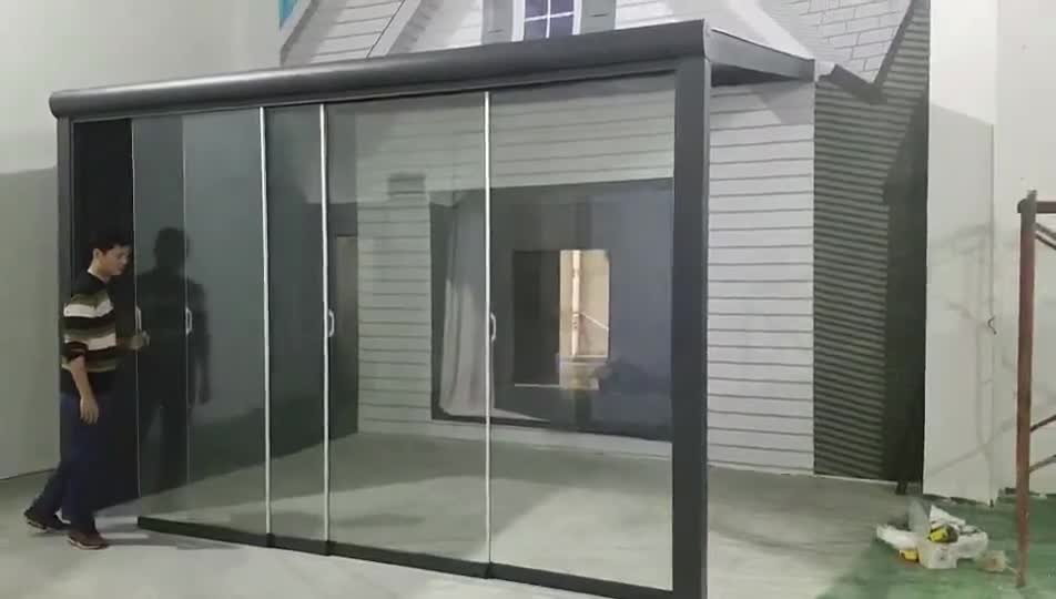 Retractable Polycarbonate Aluminum Patio Cover Patio Roof Canopy