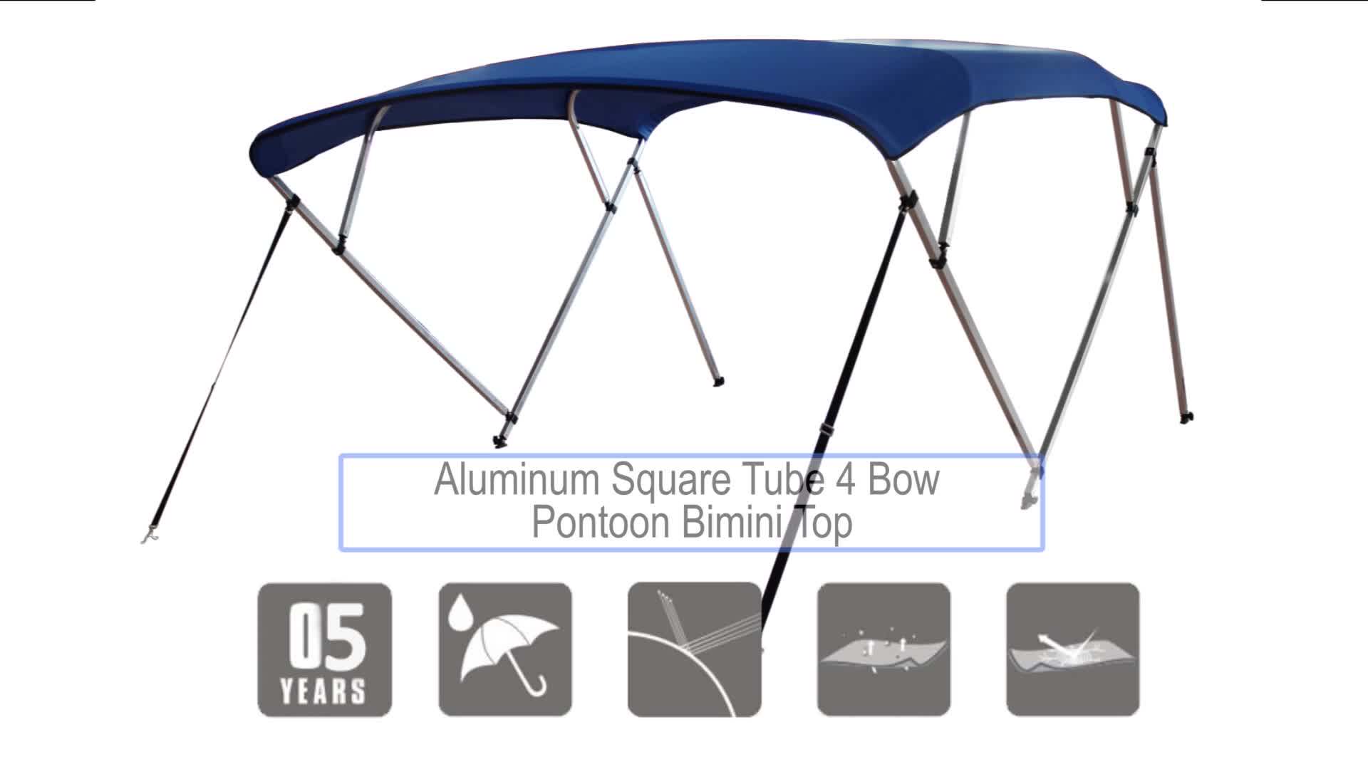 Double Aluminum Pontoon Bimini Top Inflatable Boat Tent Buy Boat Tent