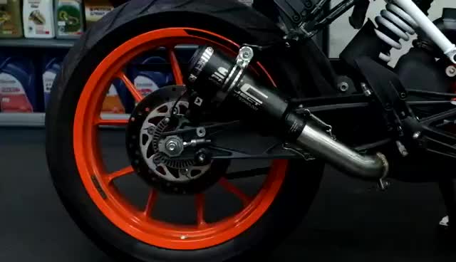 duke 390 slip on exhaust