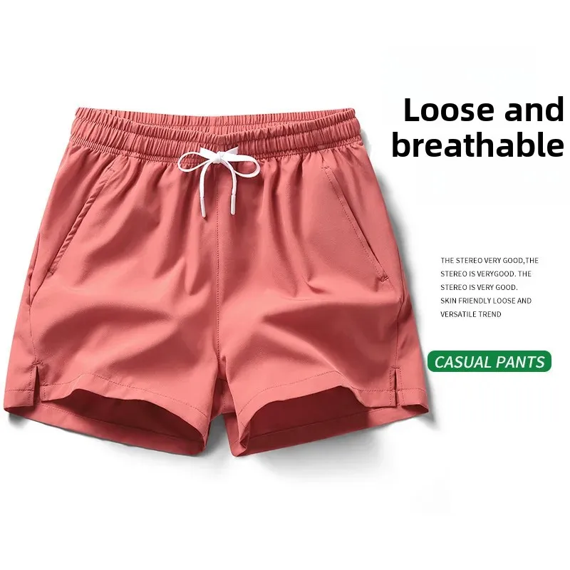American-style three-quarter short dry training basketball pants for women size 43, icy silk thin loose pants for men, sport running trendy