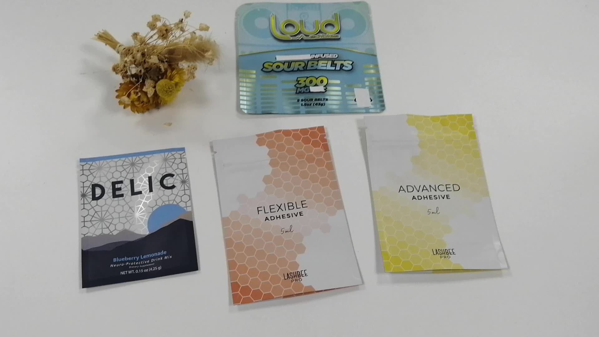 Custom Heat Sealed Packets Small Cosmetic Sample Sachet Skincare Cream