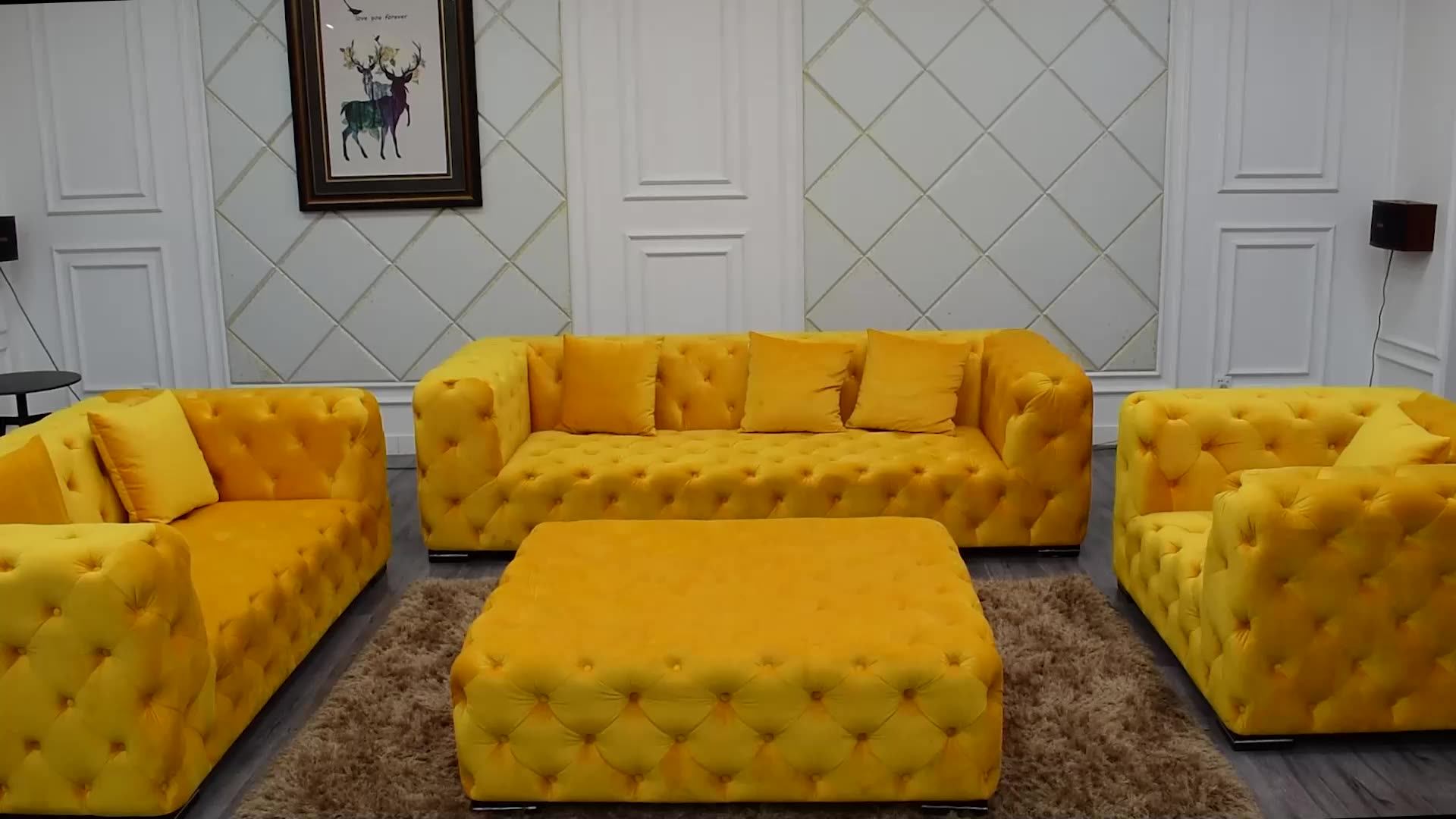 Nordi Style U Shape Sofa Pu Velvet Sofa Set Designs Chesterfield Sofa For Living Room Buy