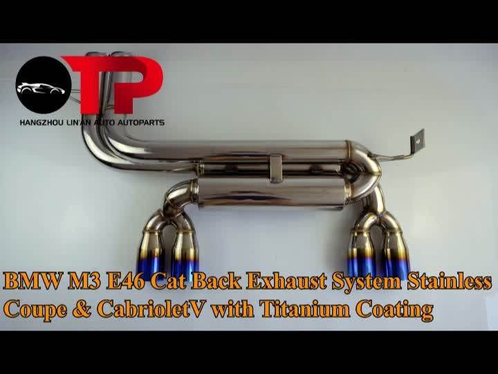 Otp Exhaust Pipe For Bw M3 E46 S54 3.2l Coupe & Cabrio Ssxbm462 0007