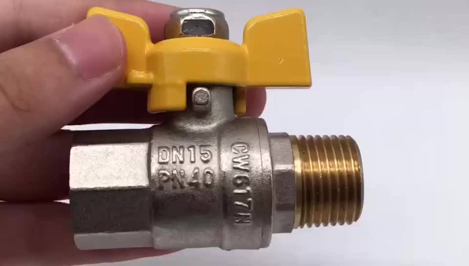 Italy Type Dn15 Pn40 Bsp Thread Brass Ball Valve With Brass Ball Buy