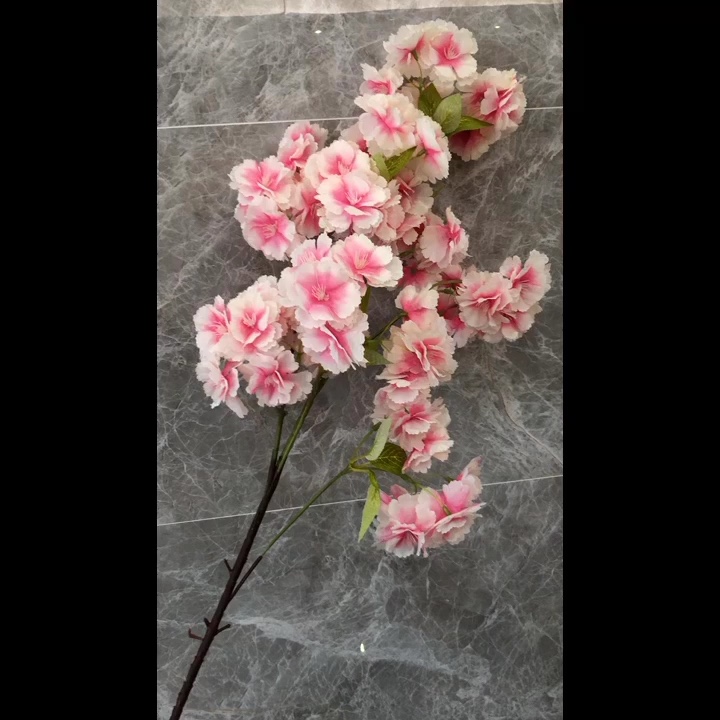 Wedding Decoration Light Pink Artificial Cherry Flower Blossom Branch