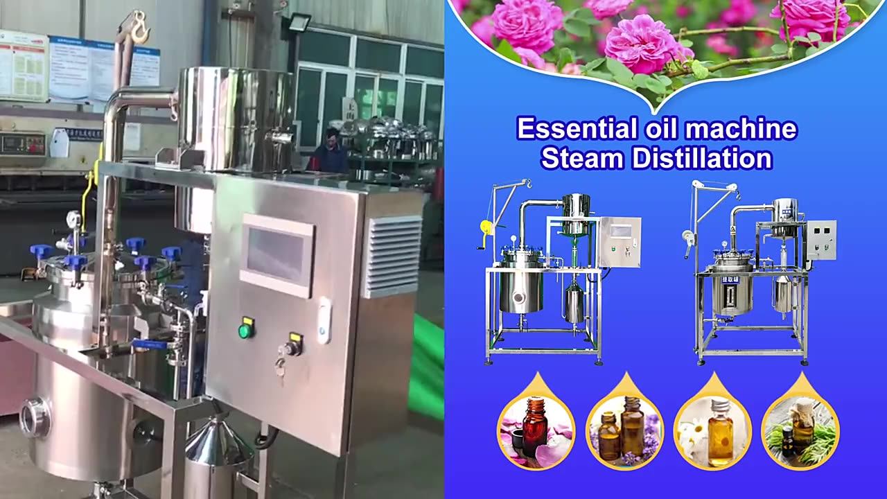 Ss304/316 Lemongrass Essential Oil Distiller/ Oil Extraction Machines