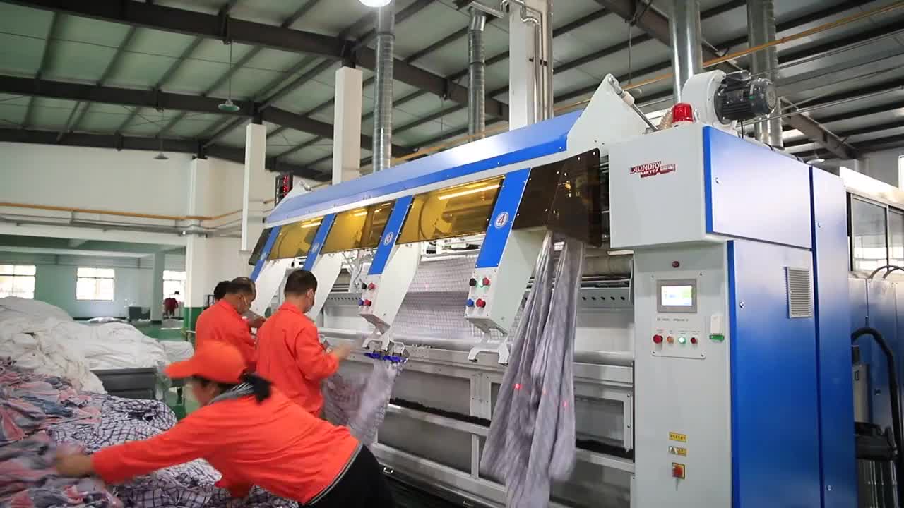 Laundry Equipment 3300mm Working Width Bed Sheets Folding Machine Buy