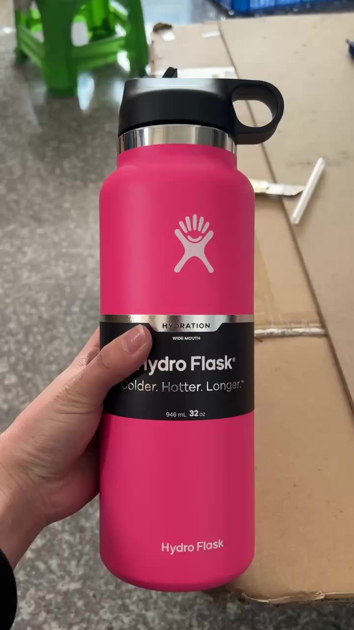 18 Oz Insulated Water Bottle With Straw, Stainless Steel Water Bottles With 2 Lids, Reusable Leakproof Water Flask Keep Hot And Cold, Sports Metal