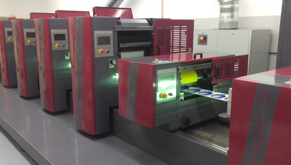 Ps Plate 6 Color Rotary Offset Roll To Roll Label Printing Machine