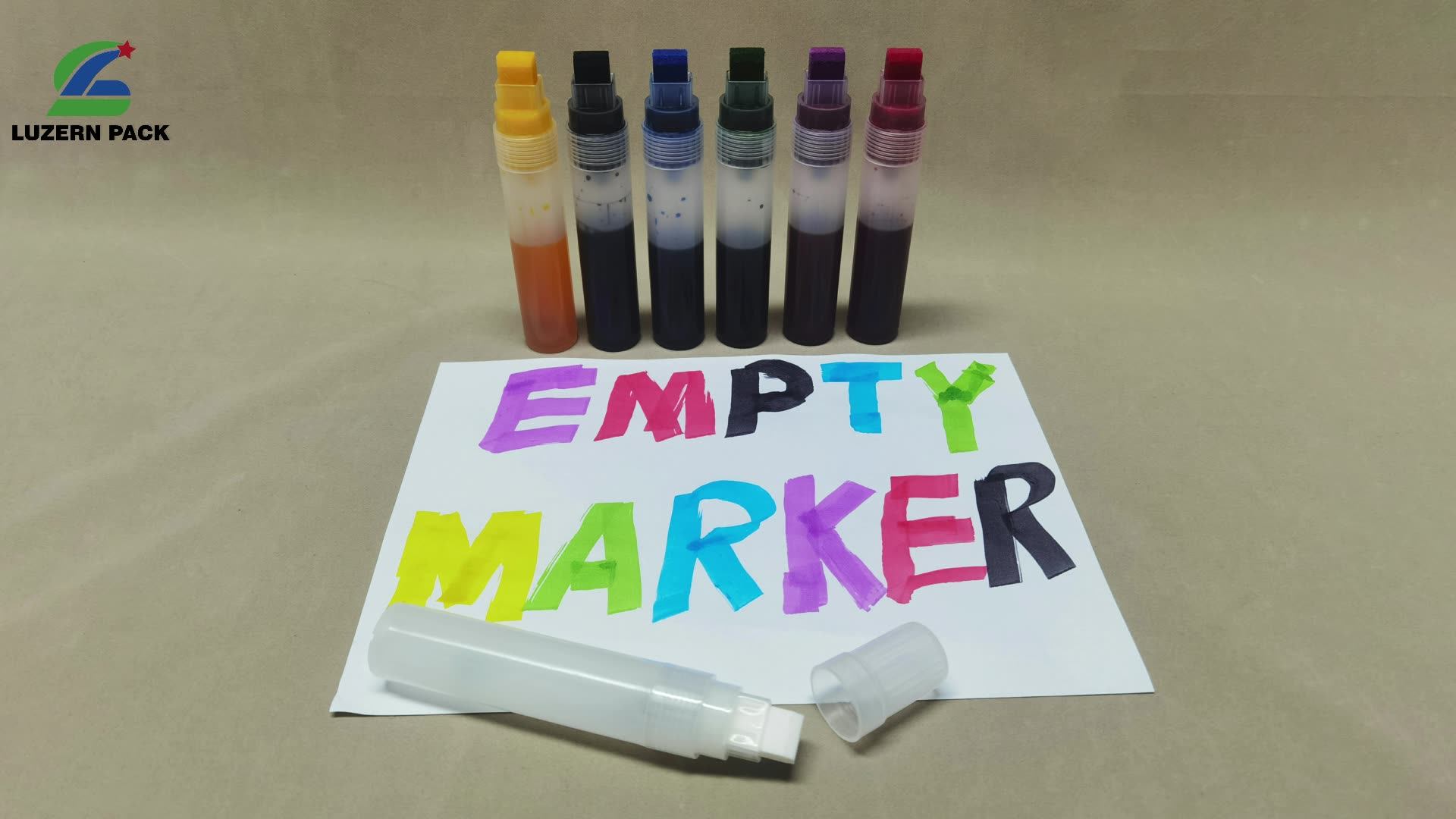 10 Pack Refillable Acrylic Paint Markers 15mm Empty Acrylic Markers Clear White Paint Marker Pens For Rock Painting Wood