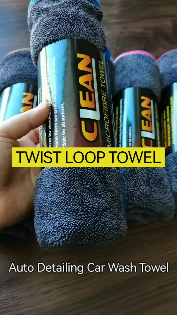 Twisted Loop Towels Car Wash Microfiber Car Drying Towel Twisted Loop