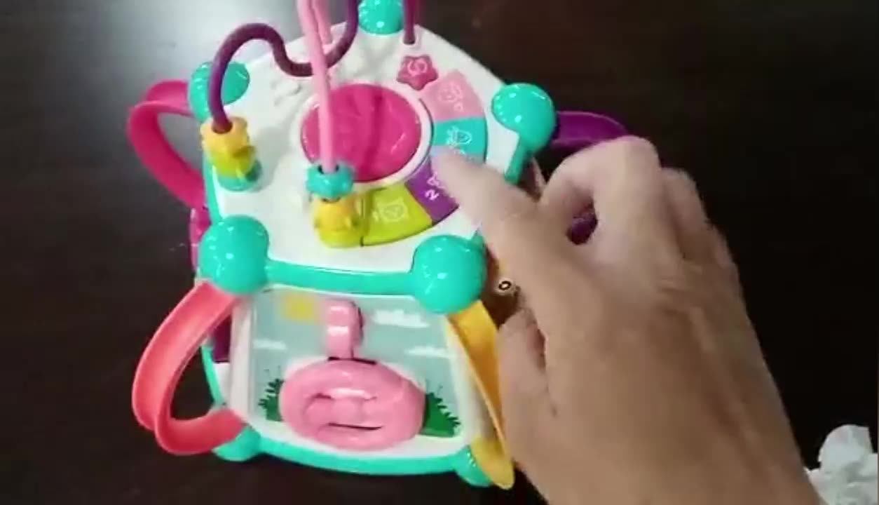 Musical Activity Cube Toy Development Educational Game Play Learning Center Toy For Baby Toddler