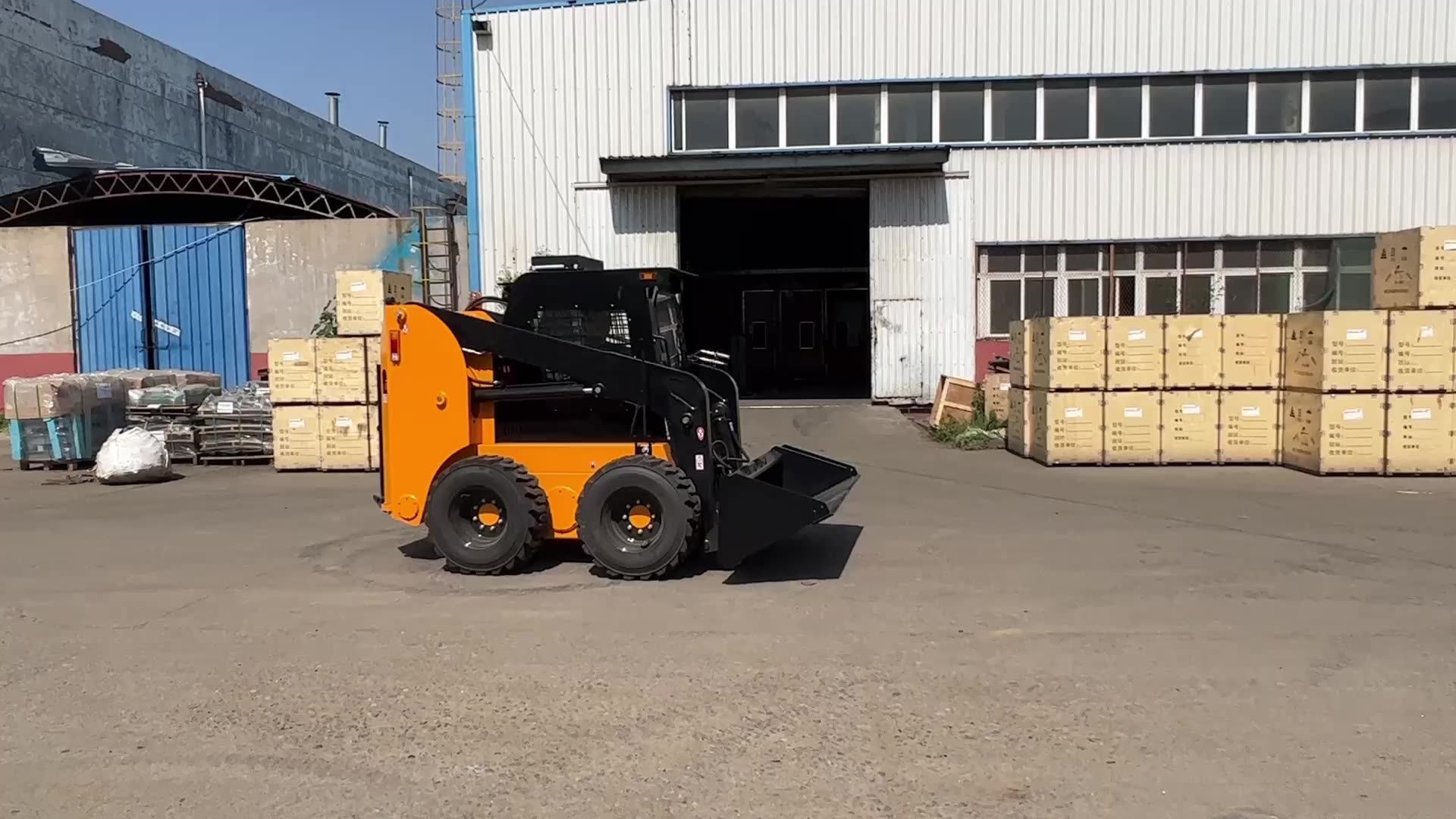 Cheapest Mini Skid Steer Bucket Mini Wheel Loader 700kg 850kg 1ton Mini