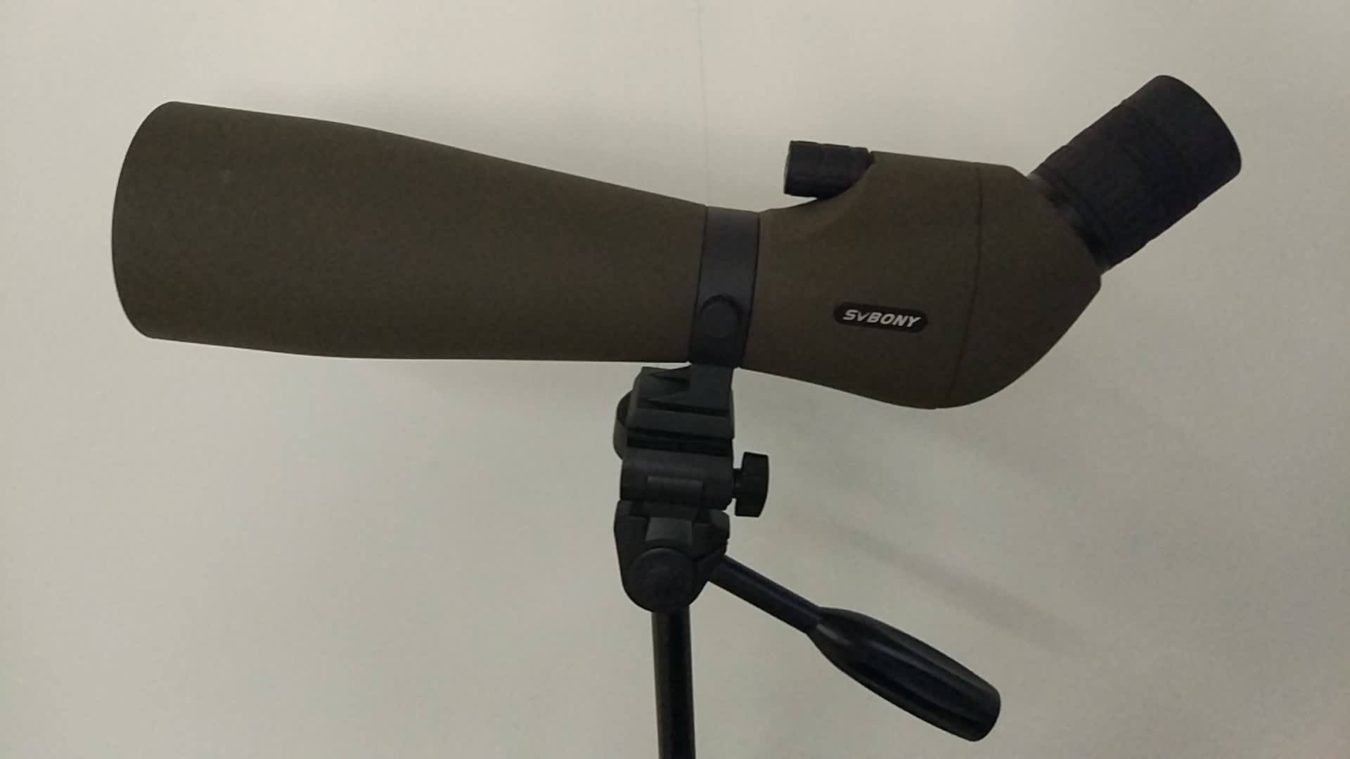 Svbony SV401 - Cannocchiale 20-60x80mm Con Doppio Treppiede, Impermeabile, Oculare Angolato, Per Birdwatching E Tiro
