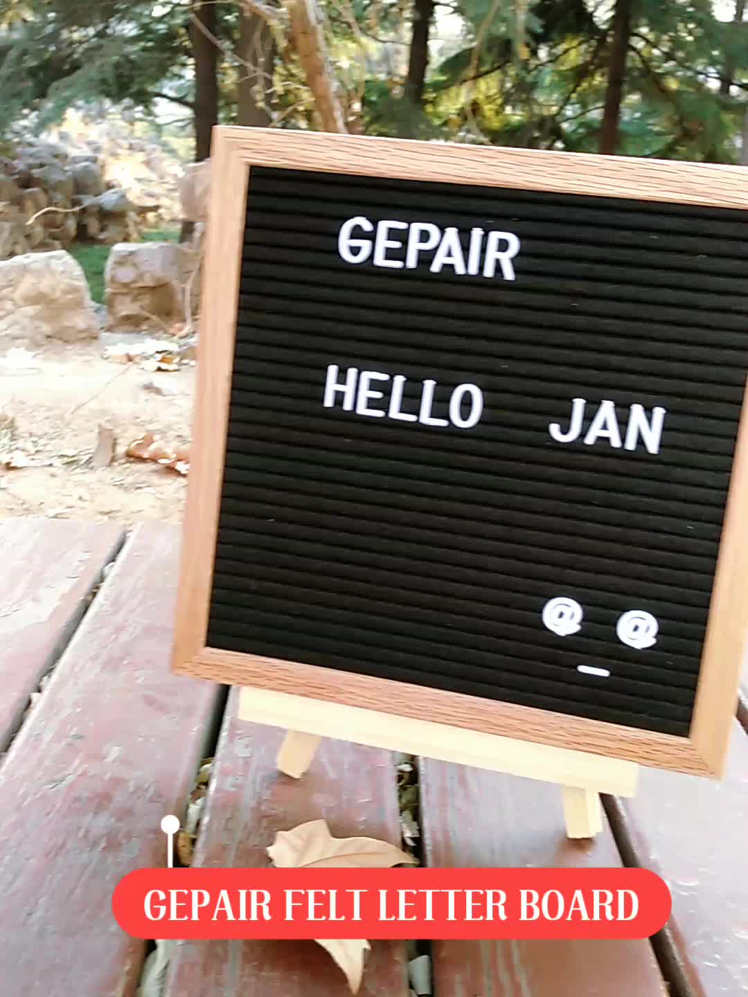 10 X 10 Gray Felt Letter Board With Display Stand Create Custom