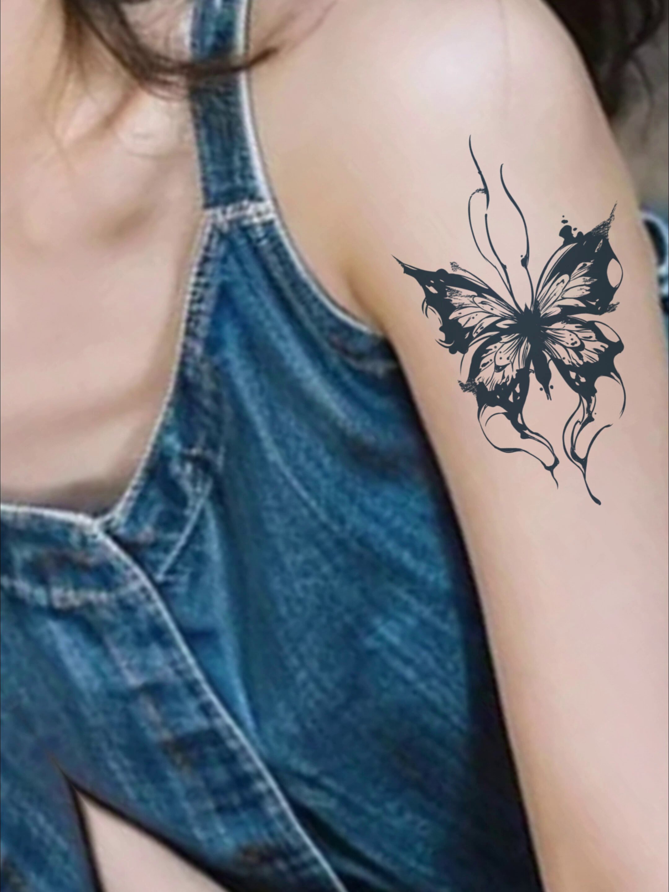 蝴蝶纹身贴9.9元能买吗？半永久遮盖疤痕的真相揭秘！_身体彩妆_淘宝美妆网