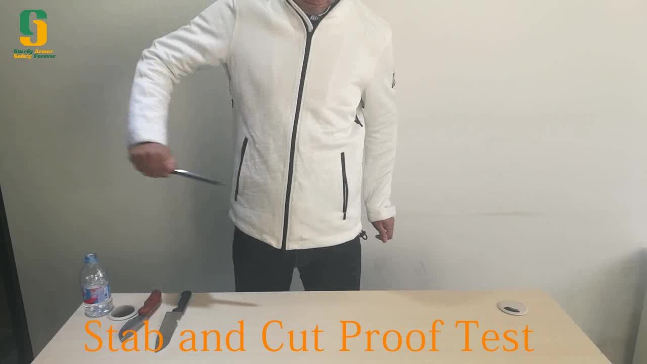 Sturdyarmor Carbon Fiber Knife Puncture Proof Clothing Concealed Covert 5 Cut Resistant Jacket