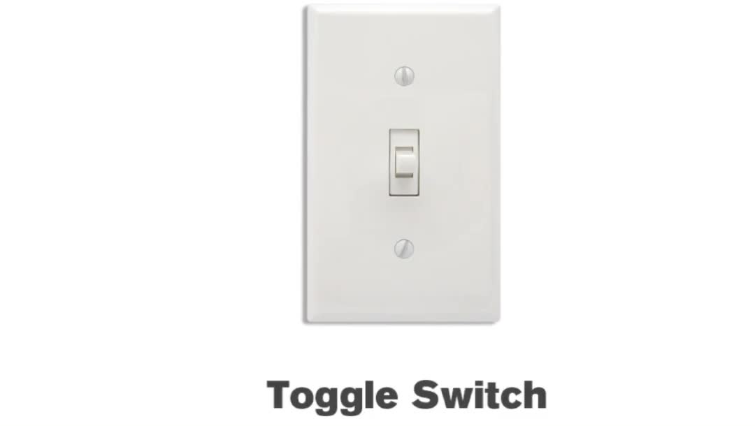 120v Zwave Toggle Style Automatic Wall Mounted Led Toggle Onoff