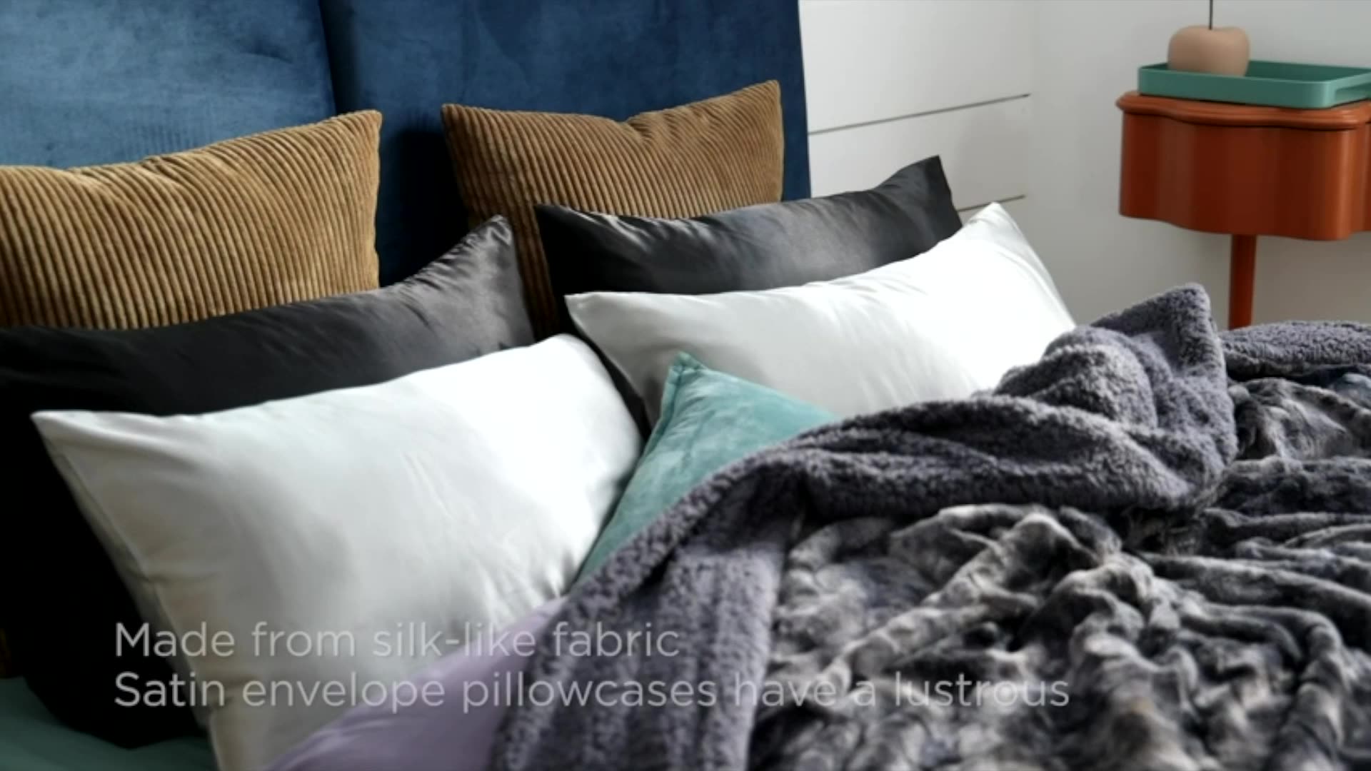 Wholesale Soft Silky Satin Pillow Case Good For Hair And Skin Satin