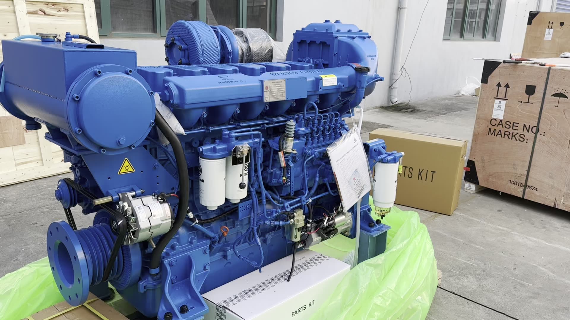 海 Weichai Wp10 6 Cylinder Water Cooled Diesel Engine for Generator