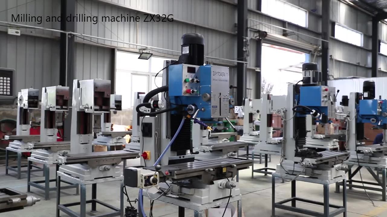ZX32G 32mm Manual Milling Machine - Durable Metalworking Tool for
