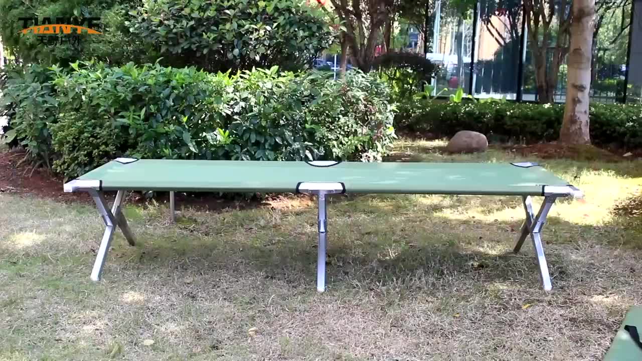 Tianye Wholesale Outdoor Furniture Portable Metal Folding Sleep Cot